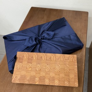 신현공예 라치우드 엔드그레인 원목 나무 도마 중형 추석 명절선물 답례품 고급 선물세트