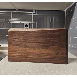 신현공예 월넛 호두 통원목 우드 주방 위생 수제 양면 플레이팅 사각 중 황동발 나무도마